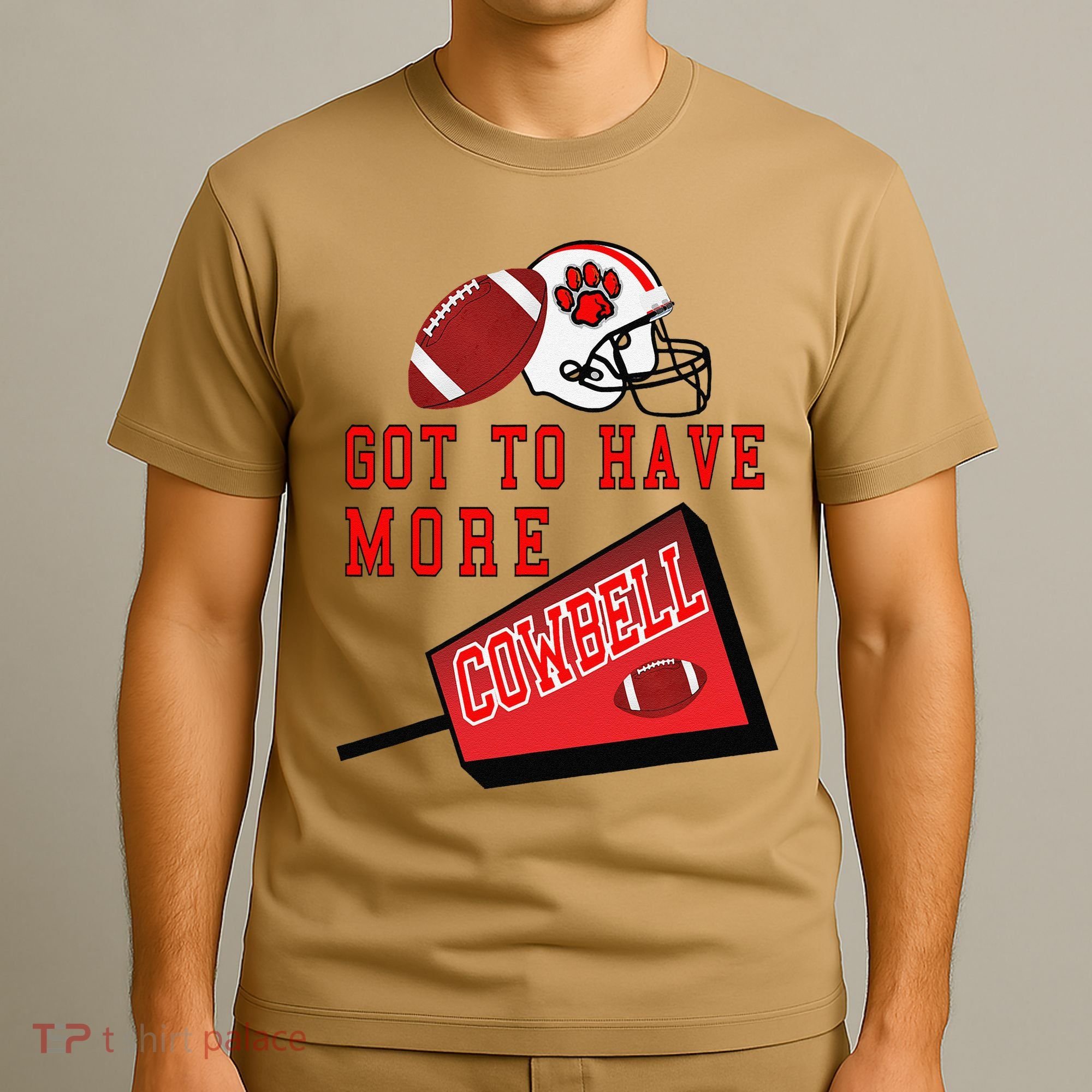 Football Cowbell T-Shirt