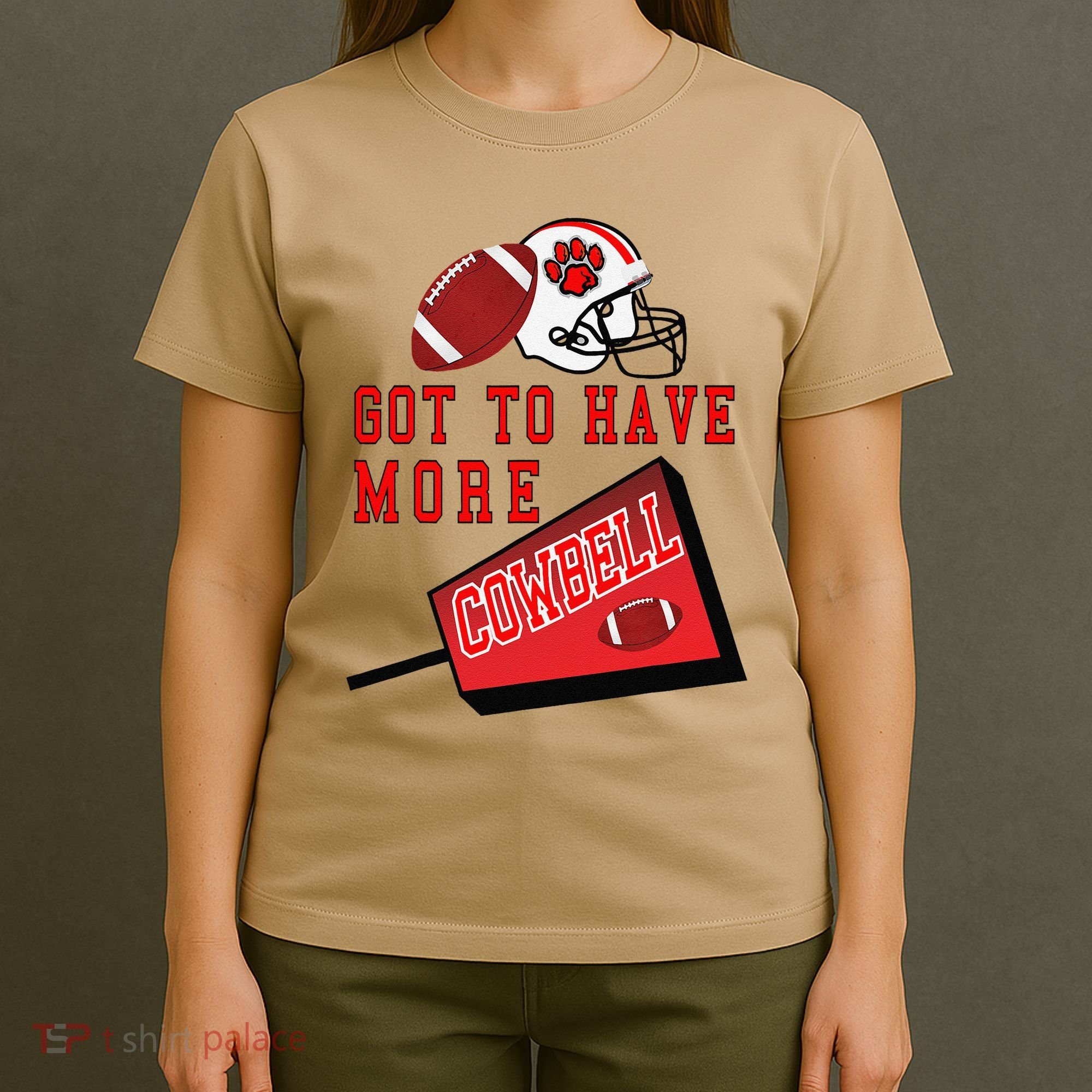 Football Cowbell T-Shirt