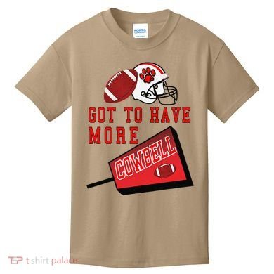Football Cowbell Kids T-Shirt