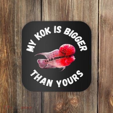 Flowerhorn Cichlid Funny Design Coaster