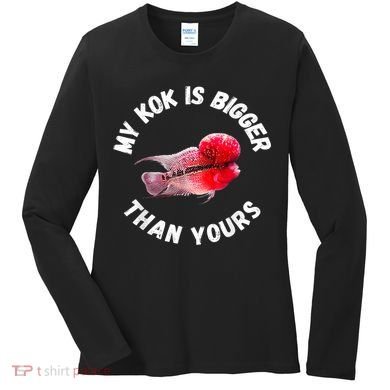 Flowerhorn Cichlid Funny Design Women's Long Sleeve Shirt