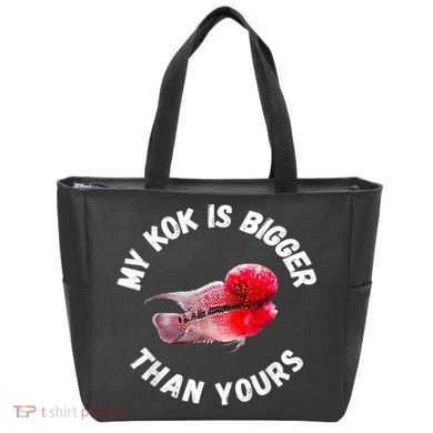 Flowerhorn Cichlid Funny Design Tote Bag
