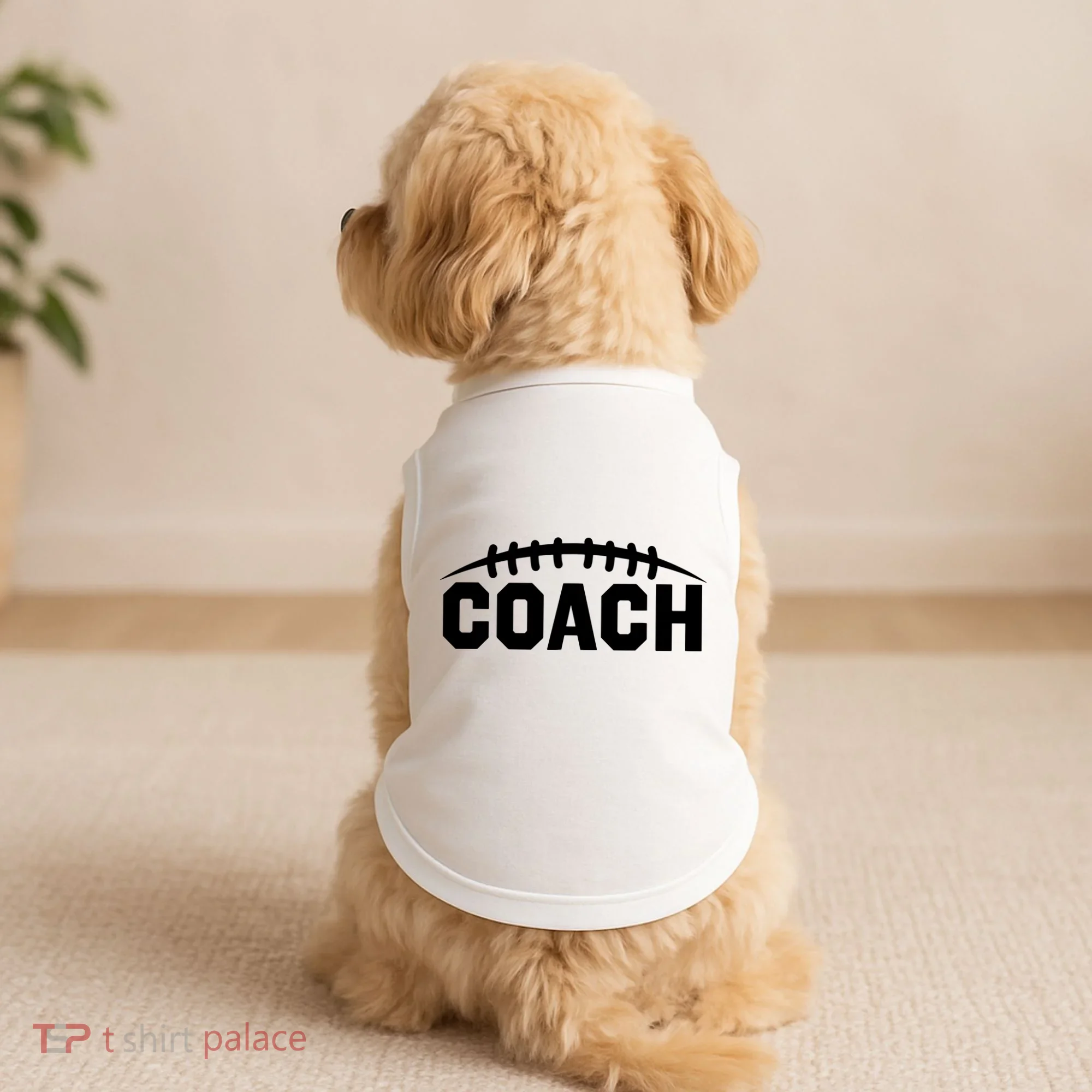 Football Coach Doggie Tank