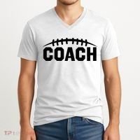Football Coach V-Neck T-Shirt thumb 2