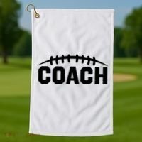 Football Coach Golf Towel thumb 1