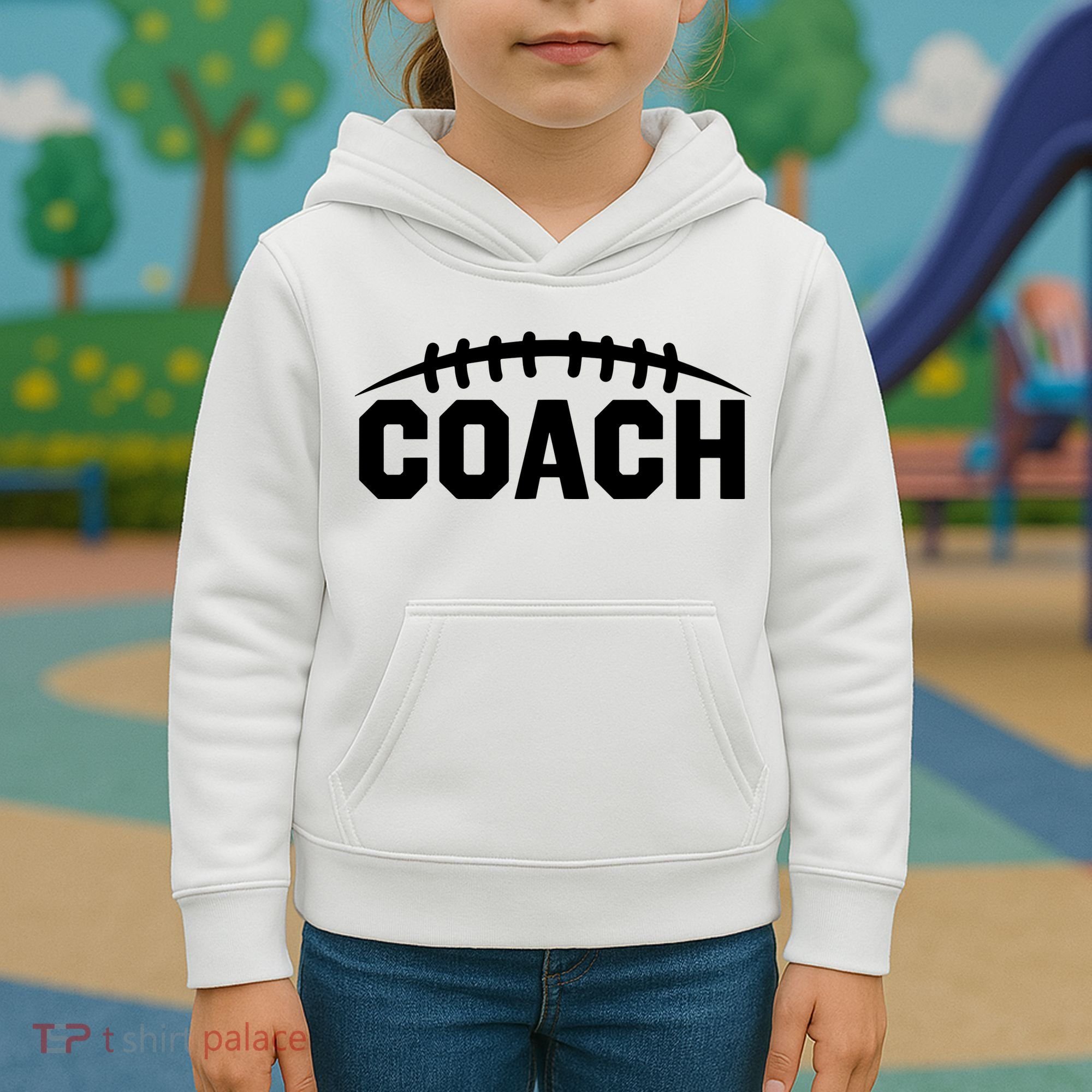 Football Coach Kids Hoodie