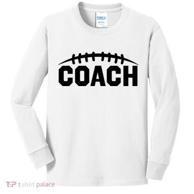 Football Coach Kids Long Sleeve Shirt