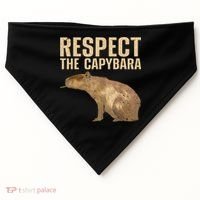 Funny Capybara For Women Cavy Rodent Capybara Lover USA-Made Doggie Bandana thumb 0