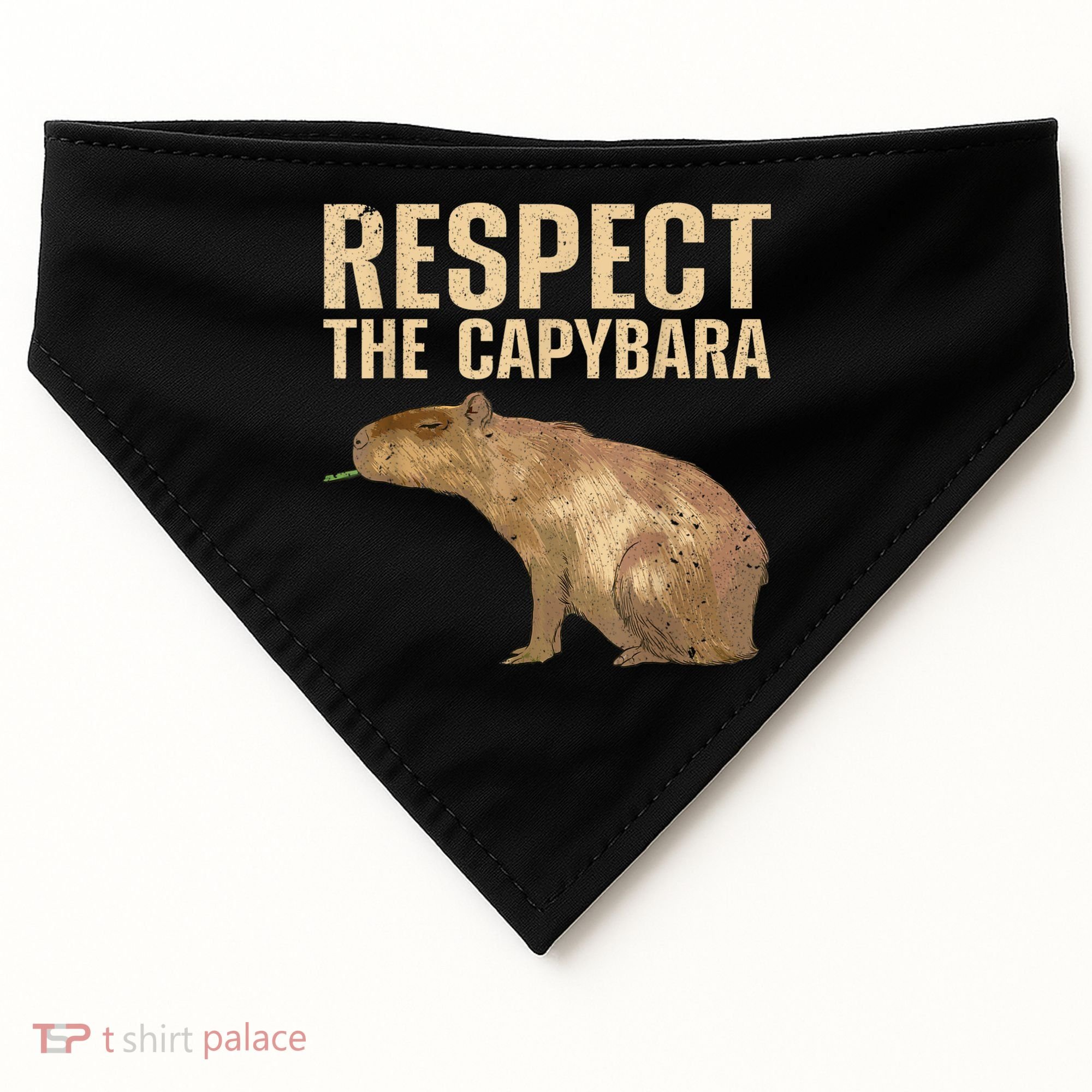 Funny Capybara For Women Cavy Rodent Capybara Lover USA-Made Doggie Bandana