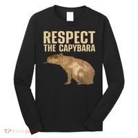 Funny Capybara For Women Cavy Rodent Capybara Lover Long Sleeve Shirt thumb 0