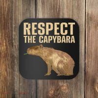 Funny Capybara For Women Cavy Rodent Capybara Lover Coaster thumb 0