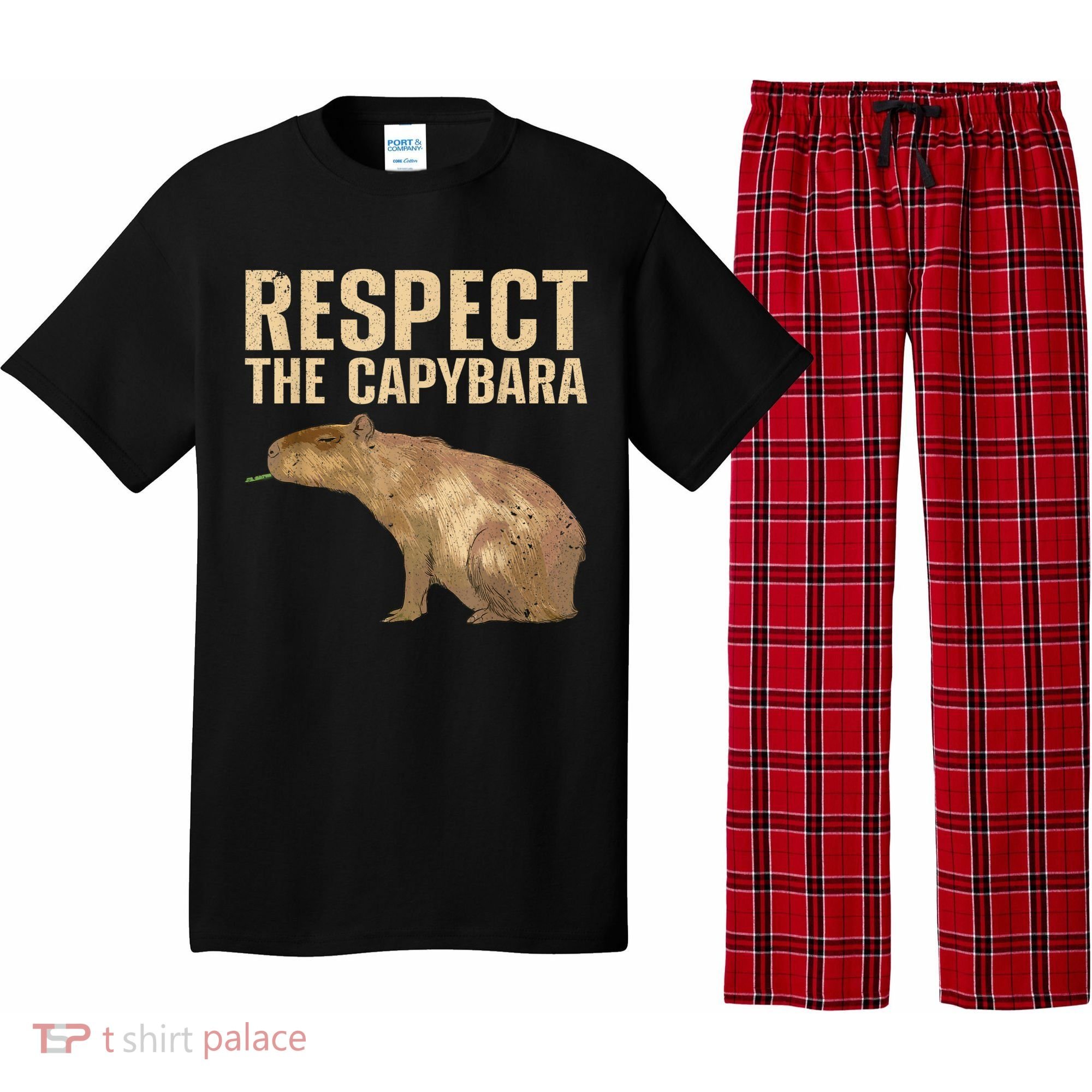Funny Capybara For Women Cavy Rodent Capybara Lover Pajama Set