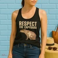 Funny Capybara For Women Cavy Rodent Capybara Lover Women's Tank Top thumb 2