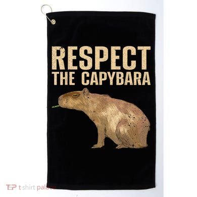 Funny Capybara For Women Cavy Rodent Capybara Lover Golf Towel