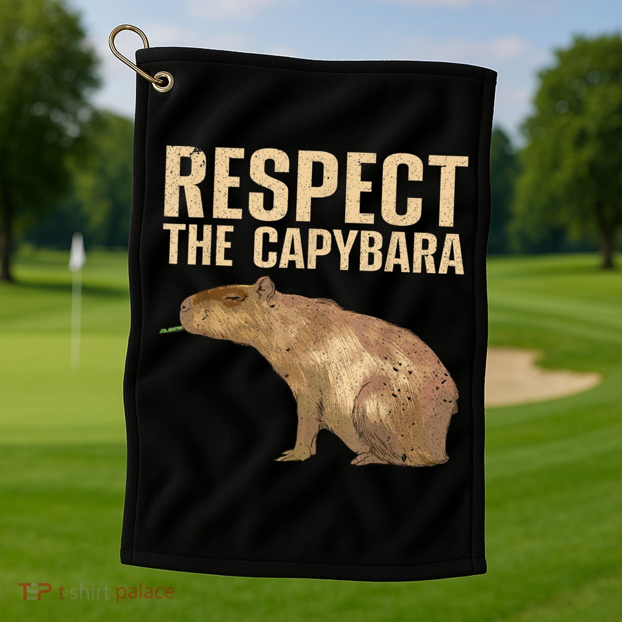 Funny Capybara For Women Cavy Rodent Capybara Lover Golf Towel