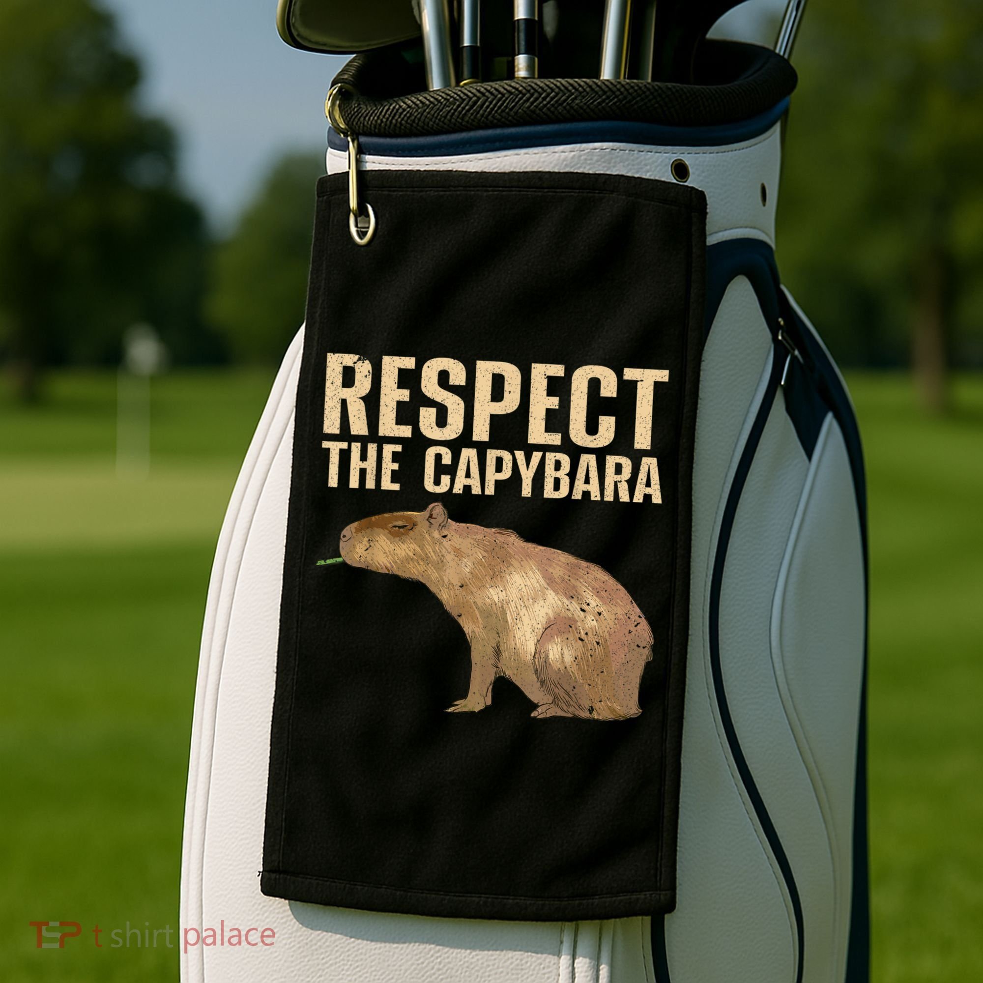 Funny Capybara For Women Cavy Rodent Capybara Lover Golf Towel