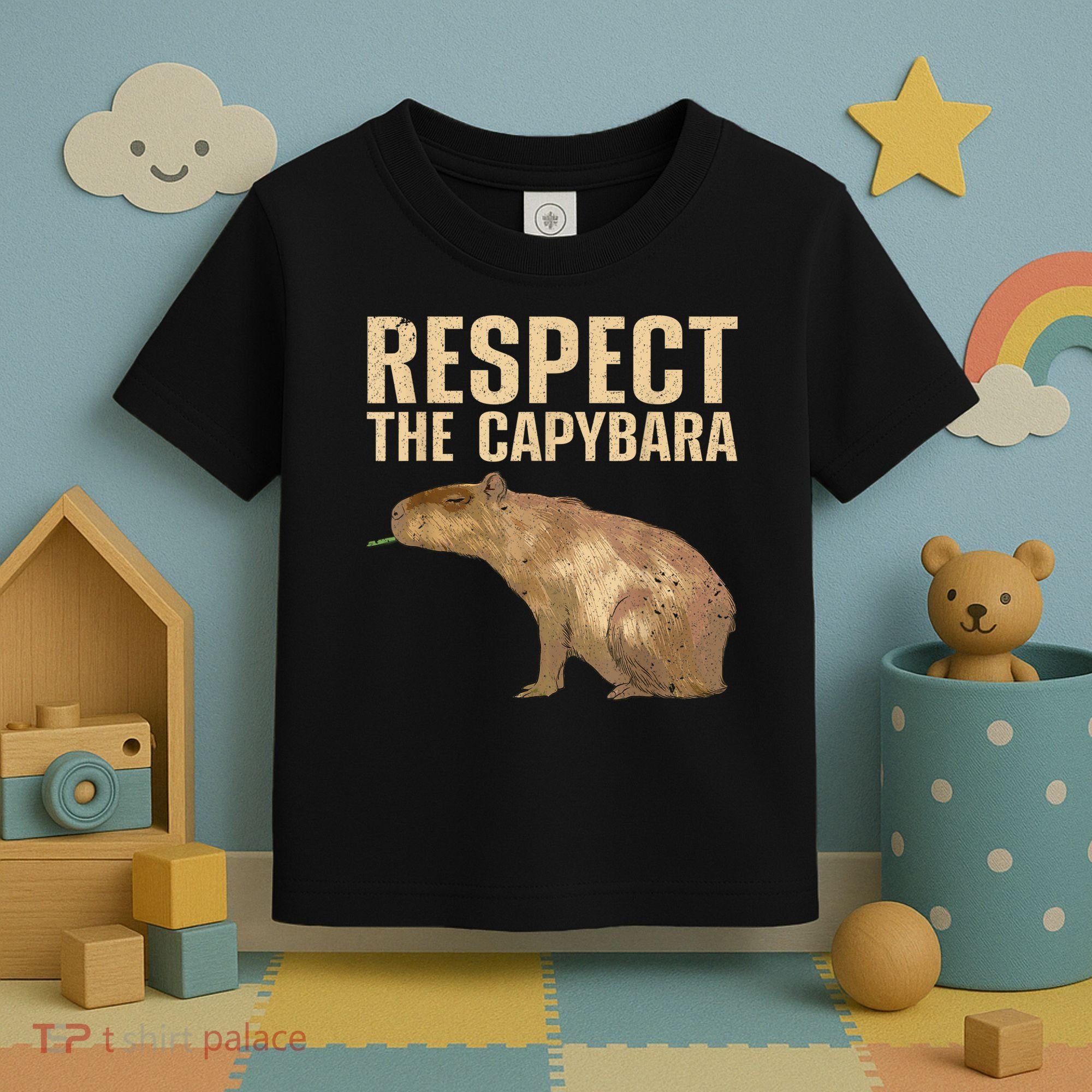 Funny Capybara For Women Cavy Rodent Capybara Lover Toddler T-Shirt