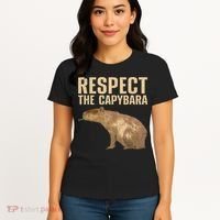 Funny Capybara For Women Cavy Rodent Capybara Lover Women's T-Shirt thumb 4