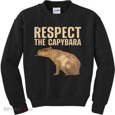 Funny Capybara For Women Cavy Rodent Capybara Lover Kids Sweatshirt