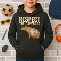 Funny Capybara For Women Cavy Rodent Capybara Lover Kids Hoodie thumb 2