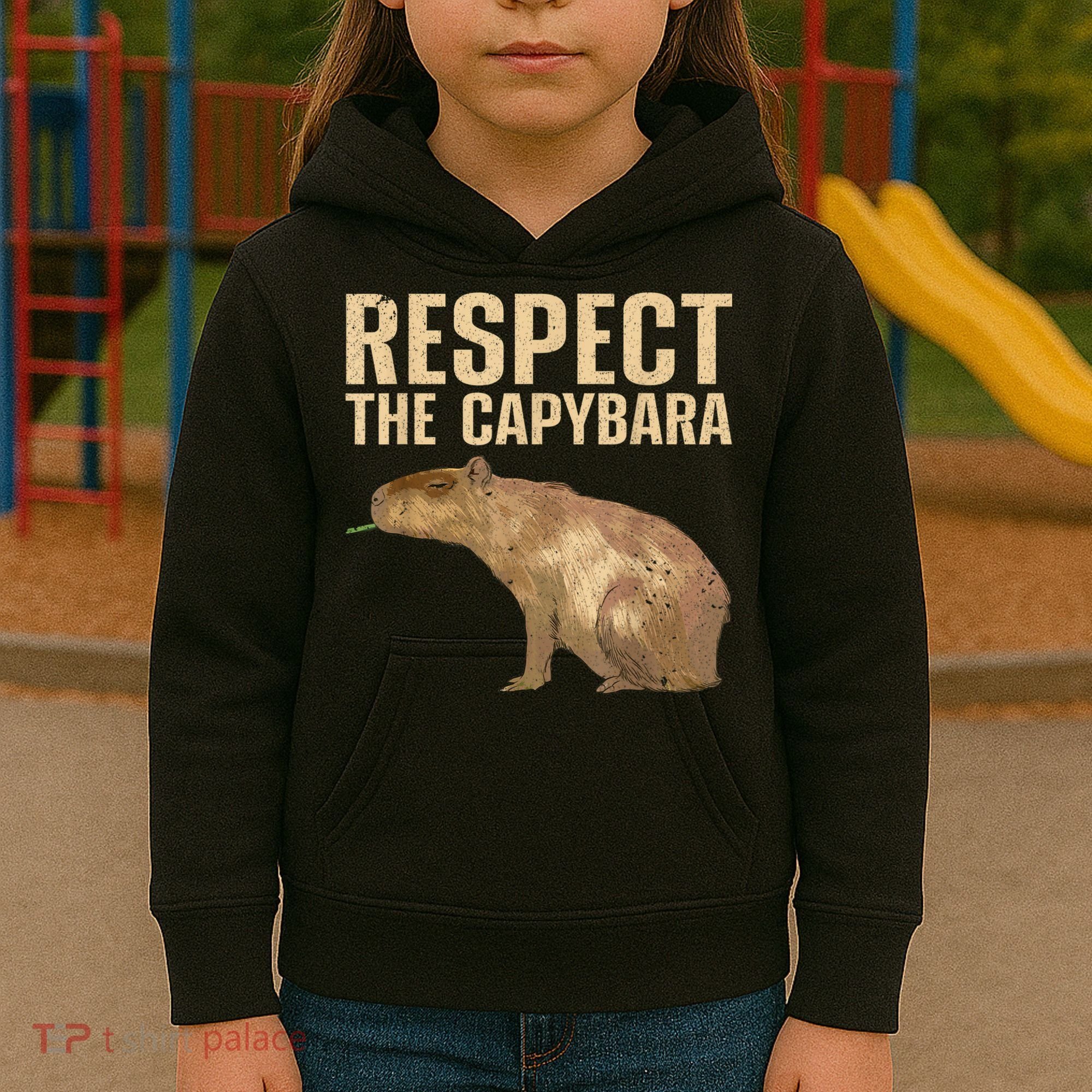 Funny Capybara For Women Cavy Rodent Capybara Lover Kids Hoodie