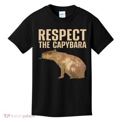 Funny Capybara For Women Cavy Rodent Capybara Lover Kids T-Shirt
