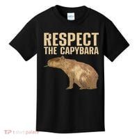 Funny Capybara For Women Cavy Rodent Capybara Lover Kids T-Shirt thumb 0