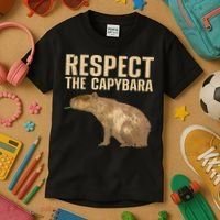 Funny Capybara For Women Cavy Rodent Capybara Lover Kids T-Shirt thumb 3