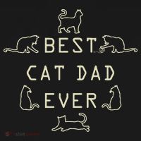 Feline Cat Father Kitty Dad Fathers Day Meow Backpack thumb 2