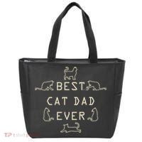 Feline Cat Father Kitty Dad Fathers Day Meow Tote Bag thumb 0