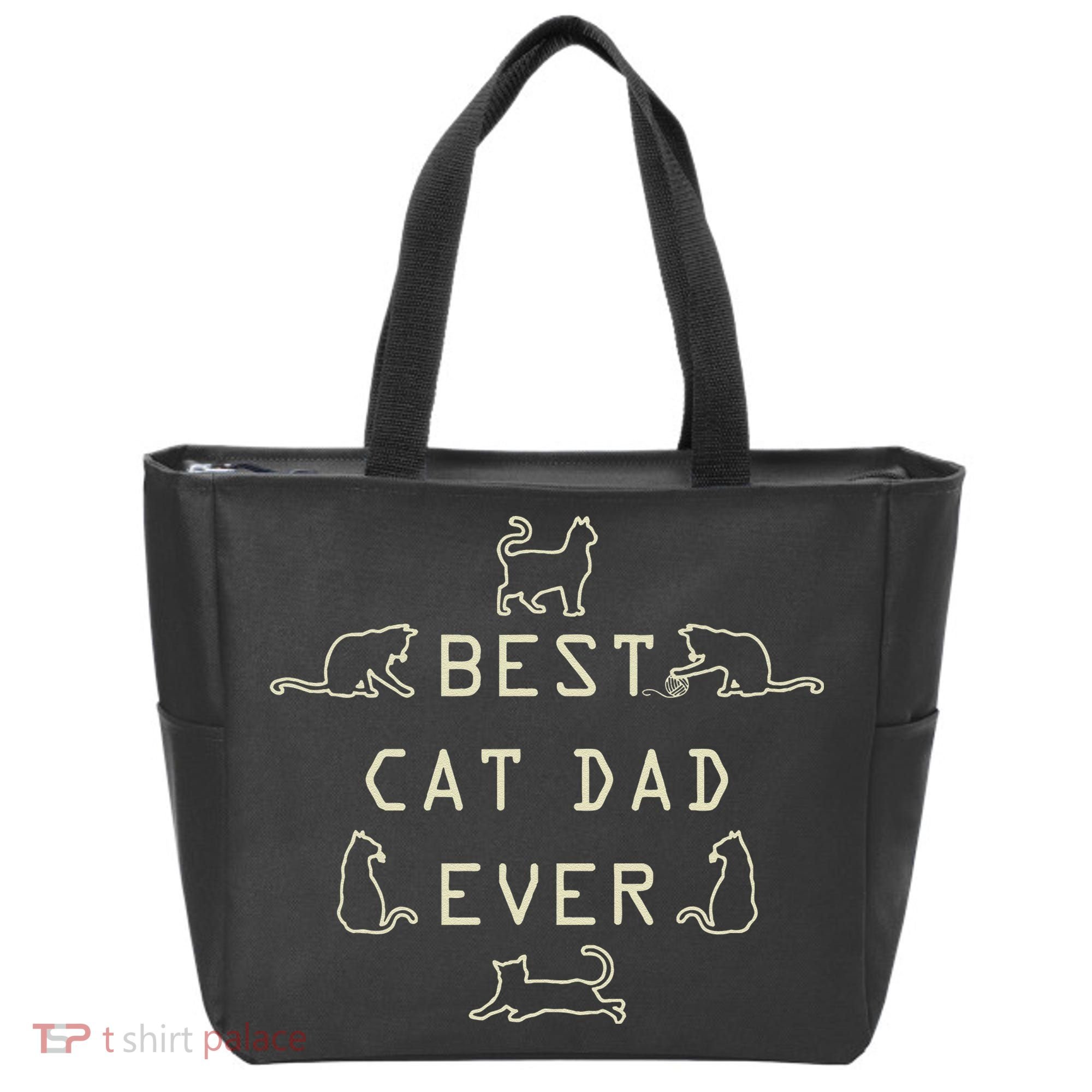 Feline Cat Father Kitty Dad Fathers Day Meow Tote Bag