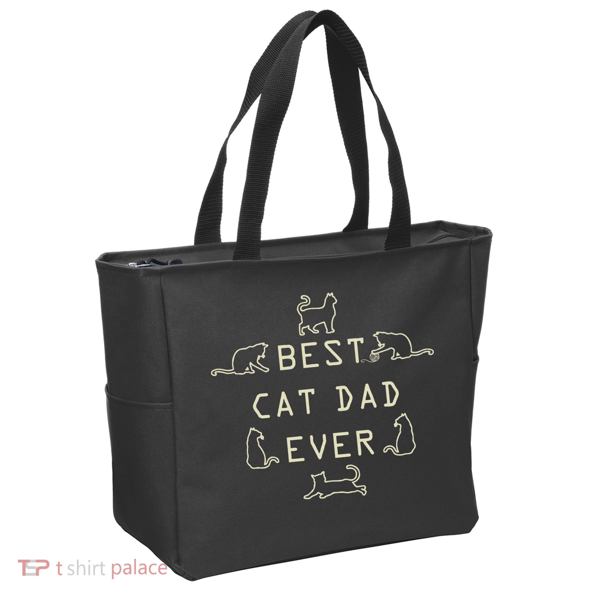 Feline Cat Father Kitty Dad Fathers Day Meow Tote Bag