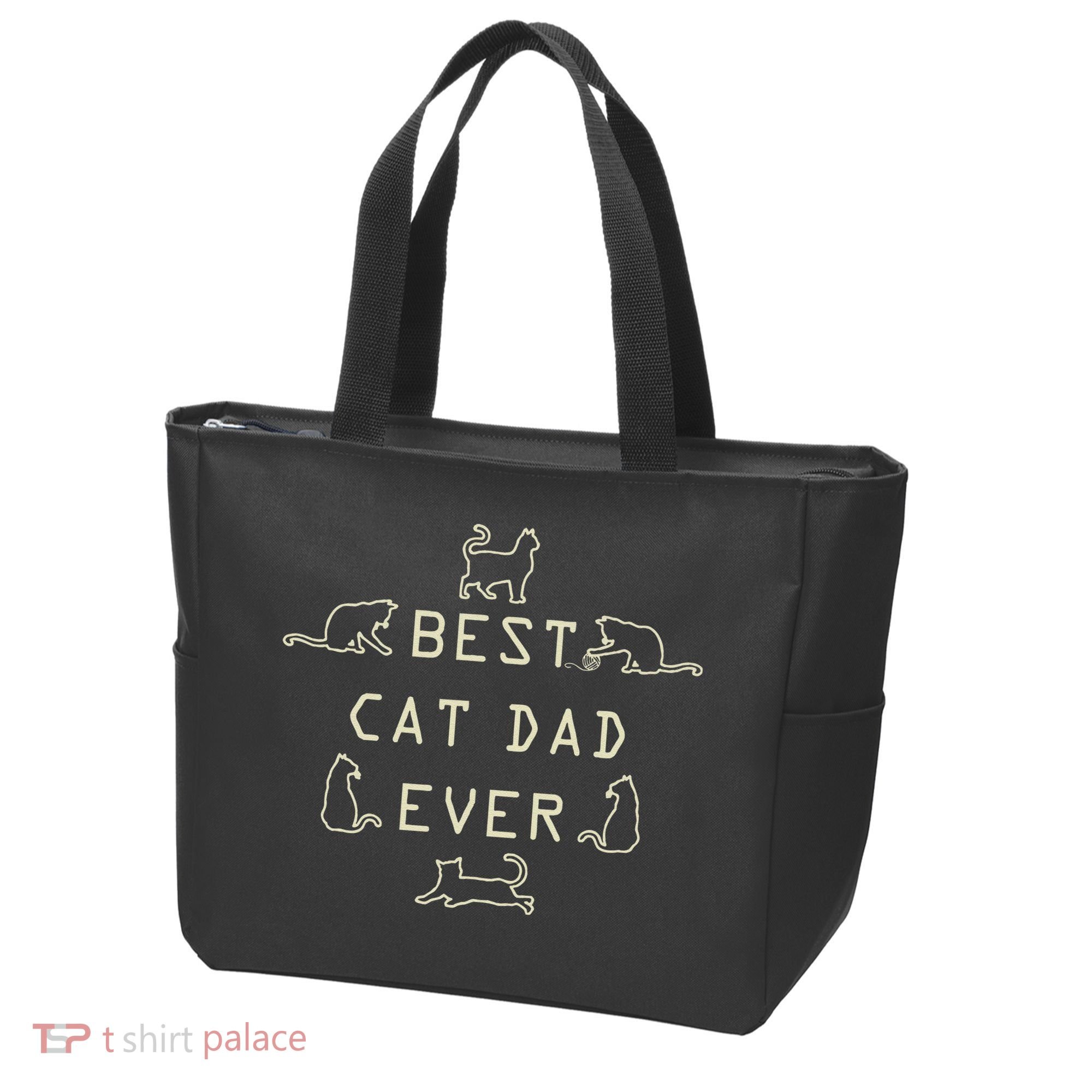 Feline Cat Father Kitty Dad Fathers Day Meow Tote Bag