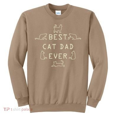 Feline Cat Father Kitty Dad Fathers Day Meow Sweatshirt