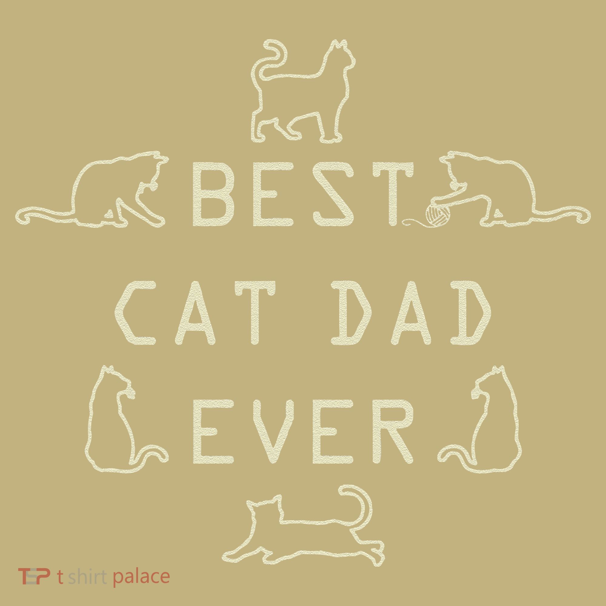 Feline Cat Father Kitty Dad Fathers Day Meow Button