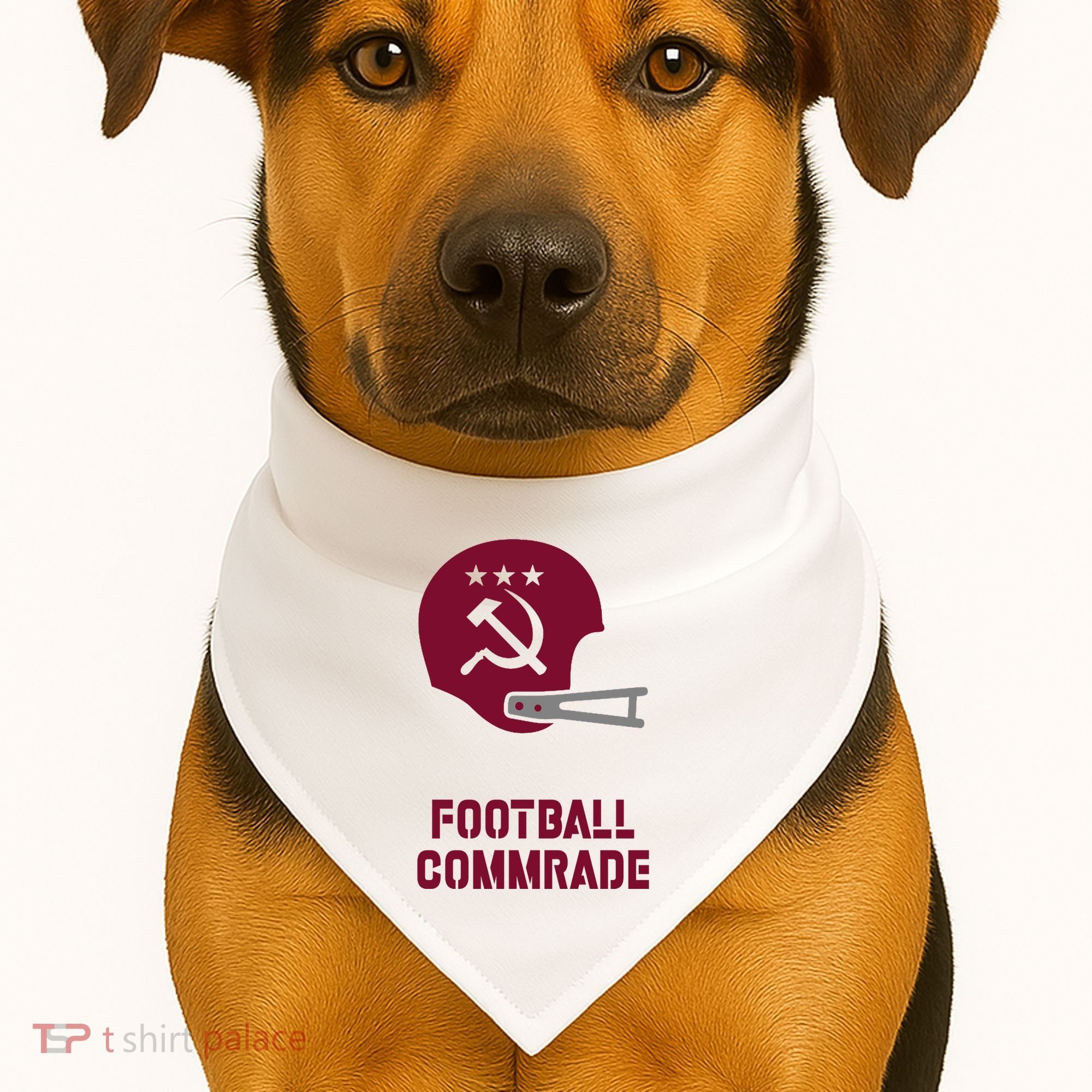 Football Commrade USA-Made Doggie Bandana