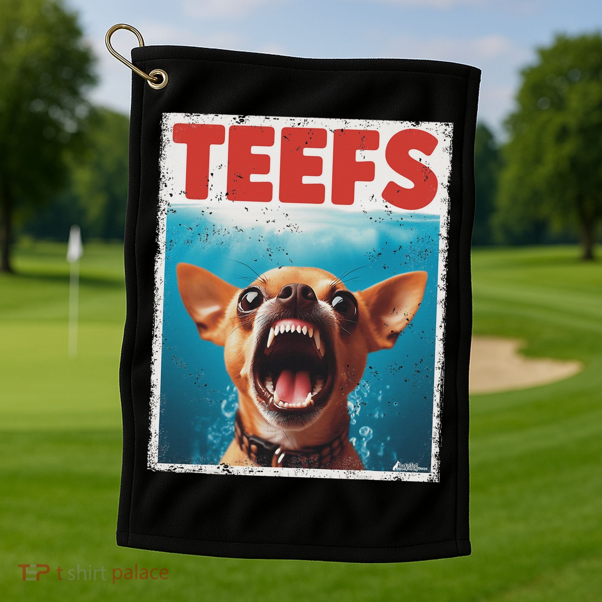 Funny Chihuahua Fs Top, Th Chi Jowls Paws Dog Mom Dad Golf Towel