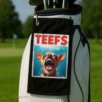 Funny Chihuahua Fs Top, Th Chi Jowls Paws Dog Mom Dad Golf Towel thumb 2