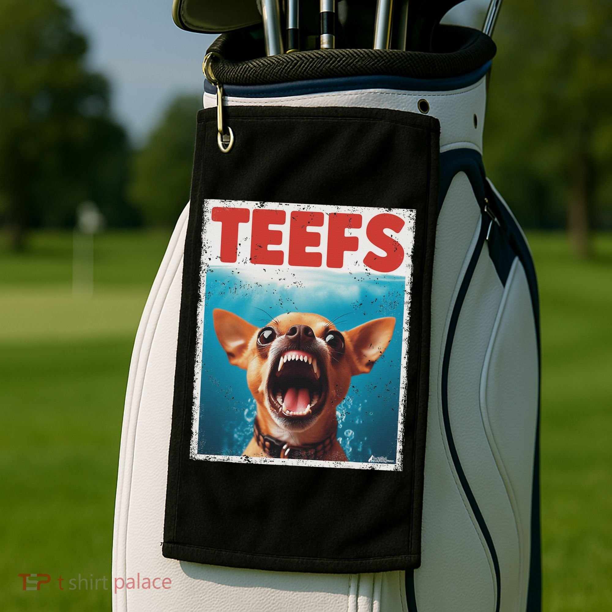 Funny Chihuahua Fs Top, Th Chi Jowls Paws Dog Mom Dad Golf Towel