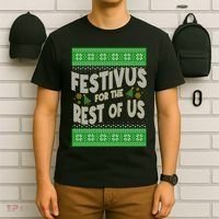 Funny Christmas Festivus For The Rest Of Us T-Shirt thumb 6