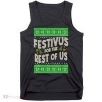Funny Christmas Festivus For The Rest Of Us Tank Top thumb 0