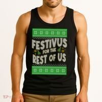 Funny Christmas Festivus For The Rest Of Us Tank Top thumb 3