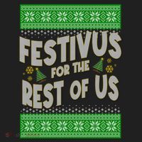 Funny Christmas Festivus For The Rest Of Us Golf Towel thumb 3