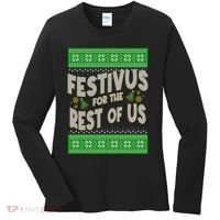 Funny Christmas Festivus For The Rest Of Us Women's Long Sleeve Shirt thumb 0
