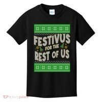 Funny Christmas Festivus For The Rest Of Us Kids T-Shirt thumb 0