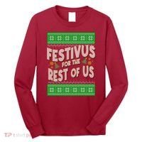 Funny Christmas Festivus For The Rest Of Us Long Sleeve Shirt thumb 0