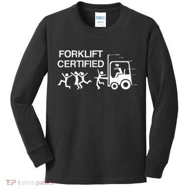Forklift Certified Kids Long Sleeve Shirt