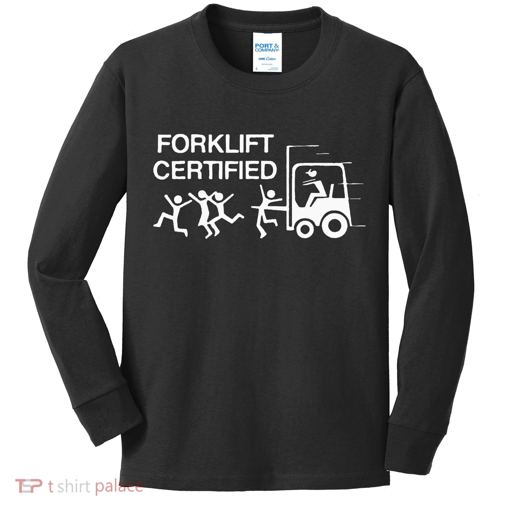 Forklift Certified Kids Long Sleeve Shirt