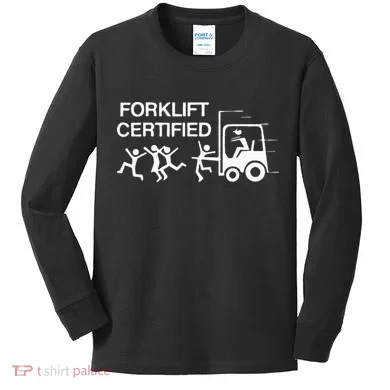 Forklift Certified Kids Long Sleeve Shirt