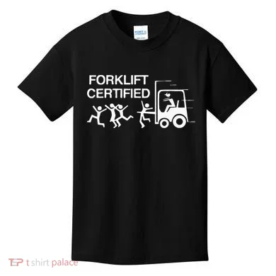 Forklift Certified Kids T-Shirt